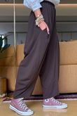 The Edit Sia Pant Coffee Bean